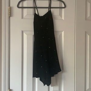 NWT for love and lemons black w gold star romper